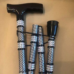Black and Silver Bling Cane